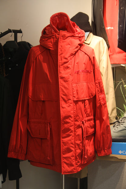 JUUN.J RED SAFARI SHORT COAT