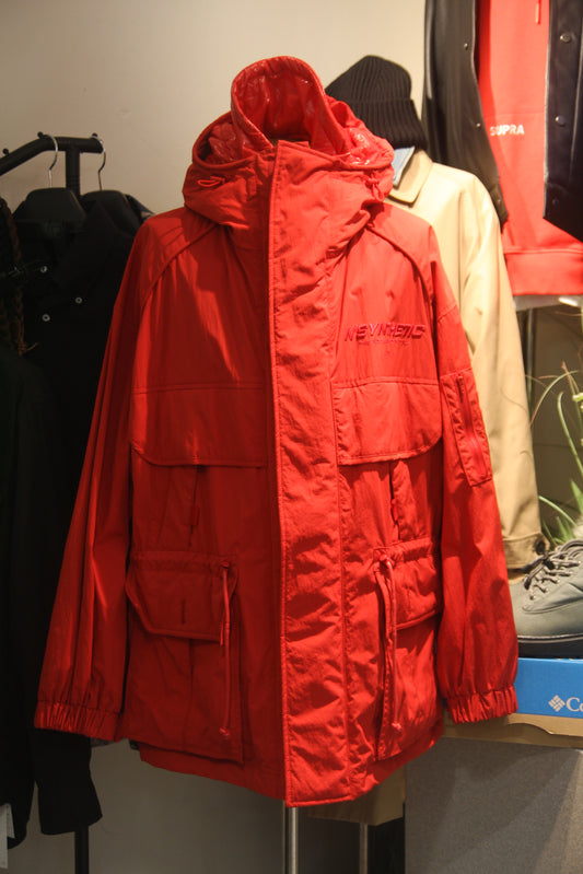 JUUN.J RED SAFARI SHORT COAT