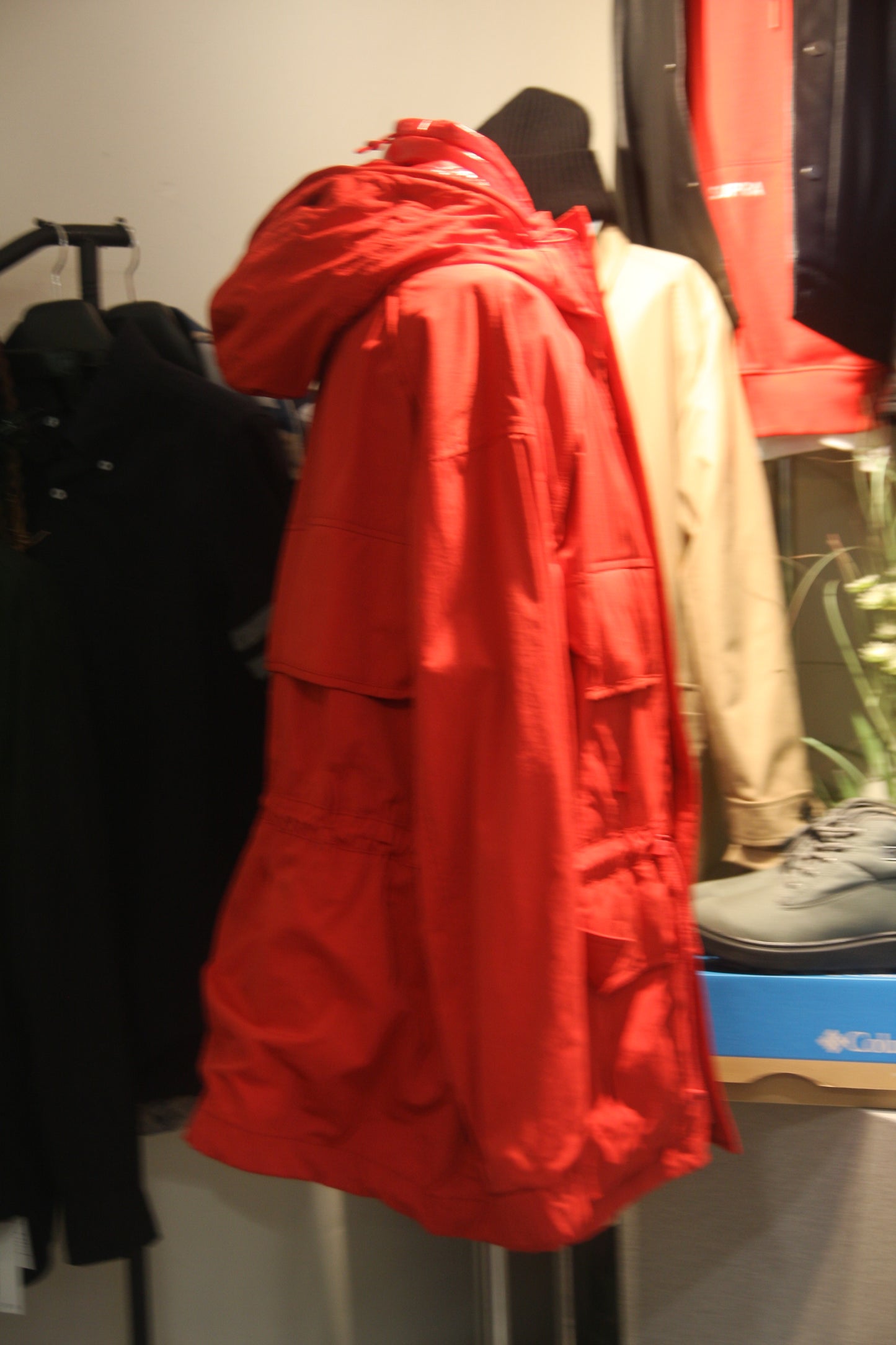JUUN.J RED SAFARI SHORT COAT