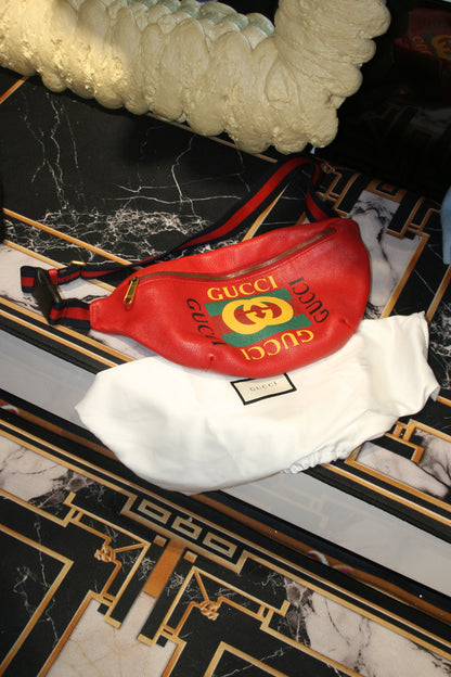 GUCCI red belt bag