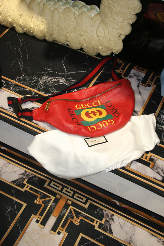 GUCCI red belt bag