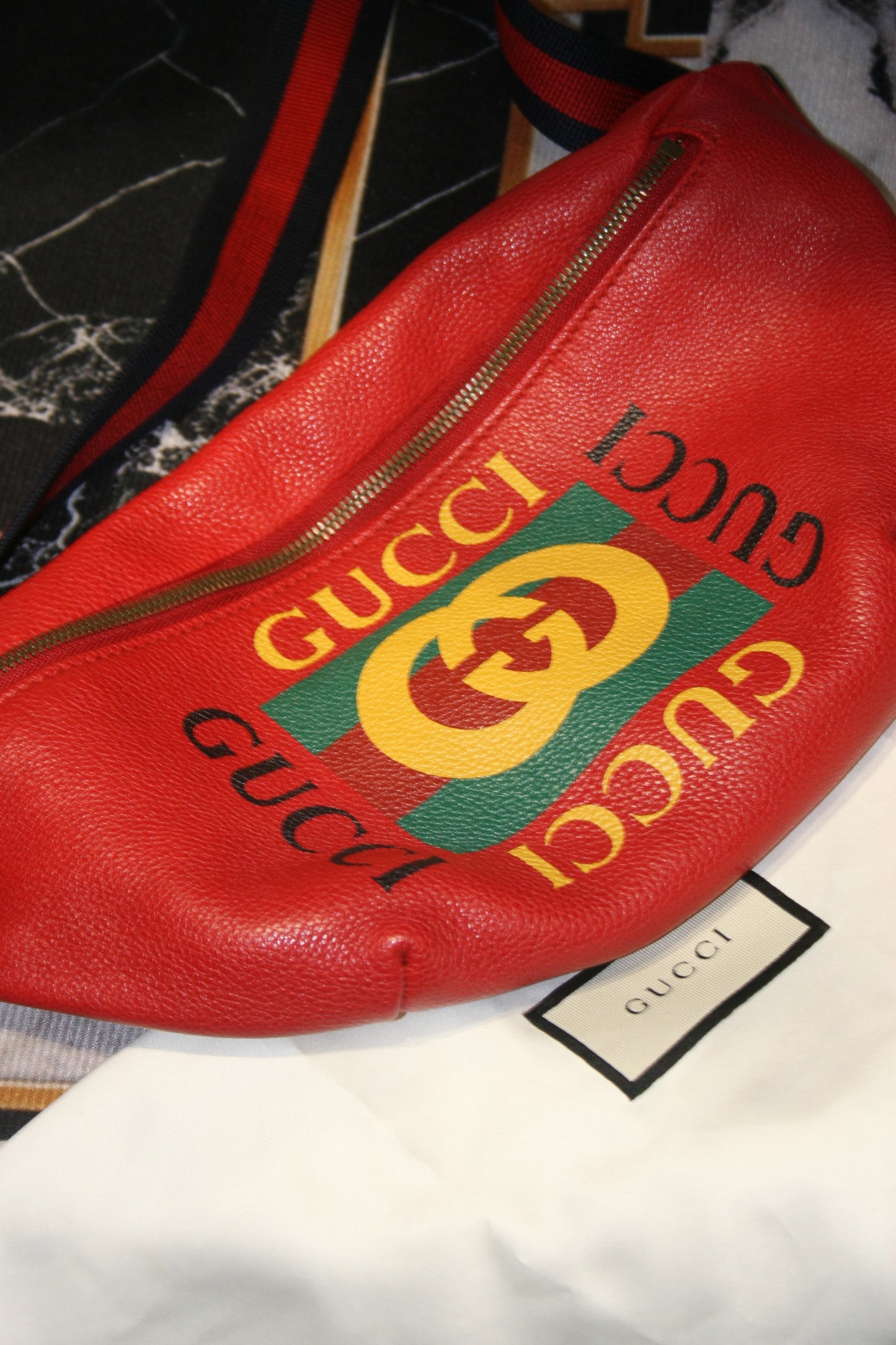 GUCCI red belt bag